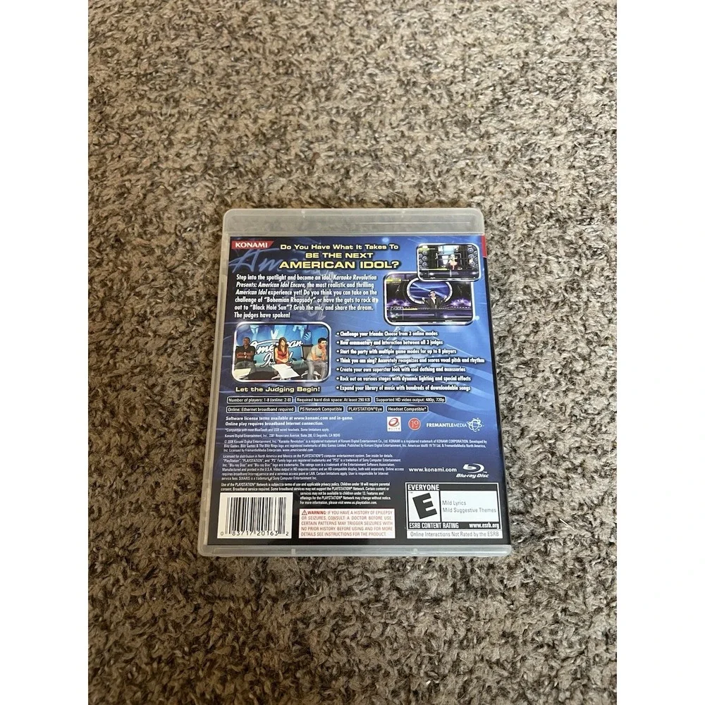 Karaoke Revolution American Idol Encore (Sony Playstation‎ 3)PS3 CIB Tested